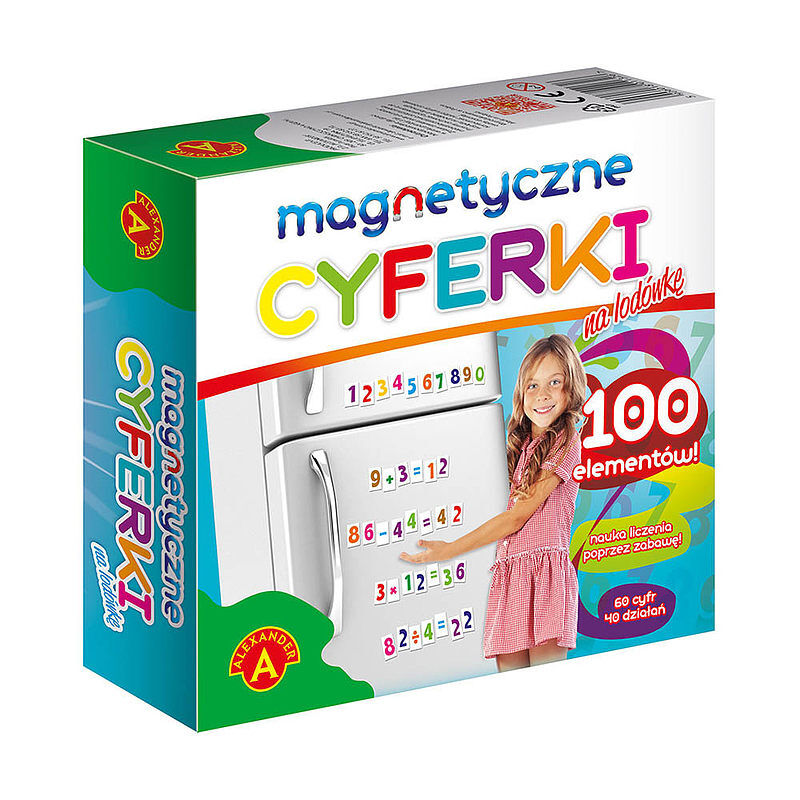Gra cyferki magnetyczne na lodówkę