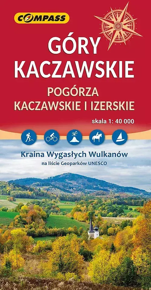 Góry Kaczawskie. Mapa turystyczna w skali 1:40 000
