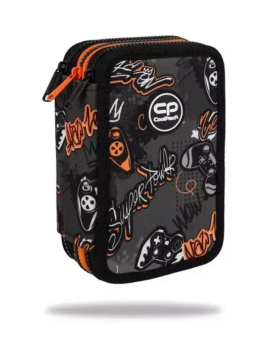 Piórnik 3-komorowy z wyposażeniem coolpack jumper 3 gamer