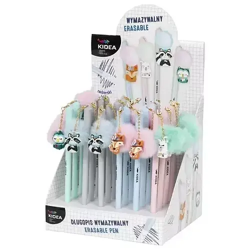 Długopis wymazywalny z figurką F Display 36 sztuk mix