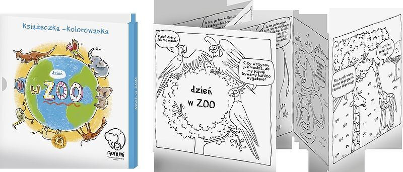 Dzień w ZOO. Książeczka-kolorowanka