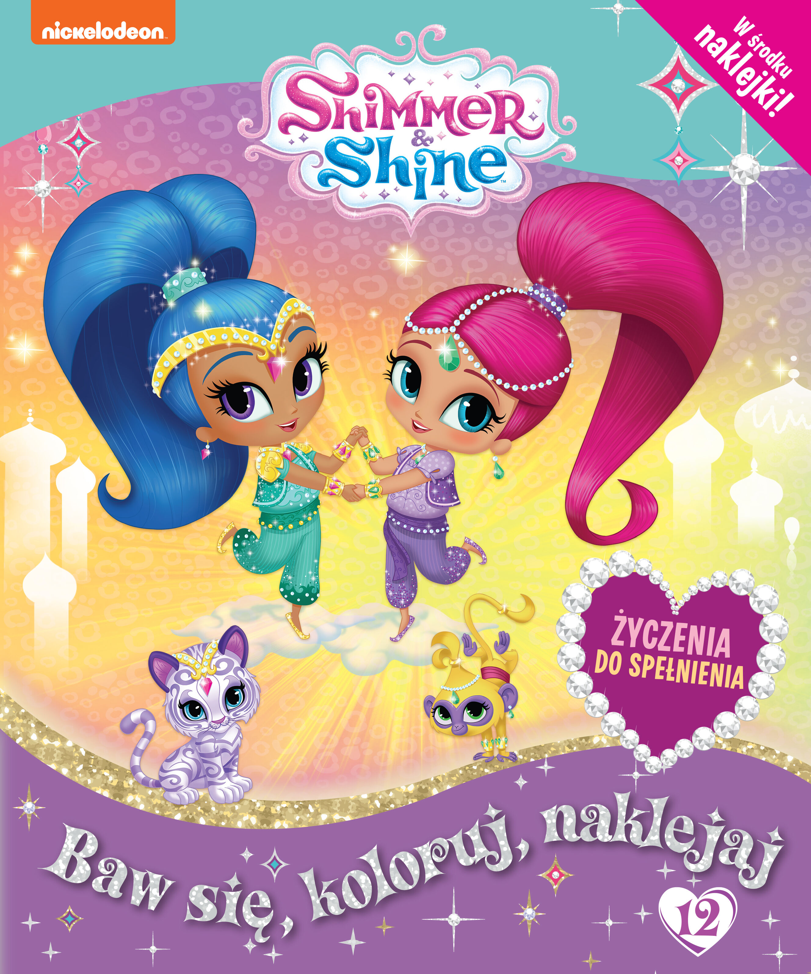 Shimmer & Shine Baw się, koloruj, naklejaj