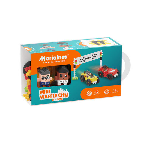 Klocki Mini Waffle Wyścig 80 elementów