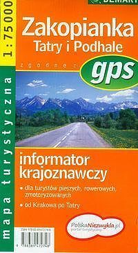 Zakopianka, Tatry i Podhale - mapa turystyczna