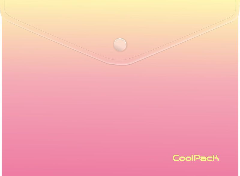 Koperta na dokumenty na zatrzask a4 coolpack gradient peach