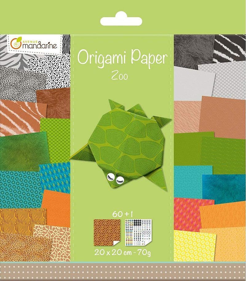 Papier do origami Zoo