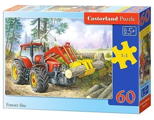Puzzle 60 koparka las