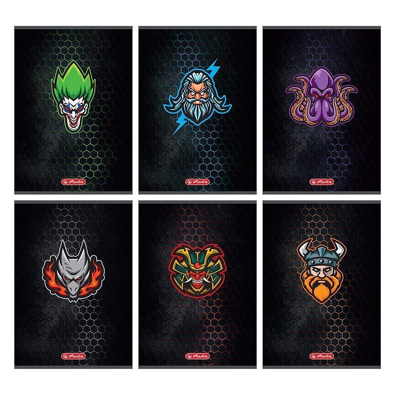 Zeszyt a5 60k kratka herlitz game avatars pakiet 5 sztuk