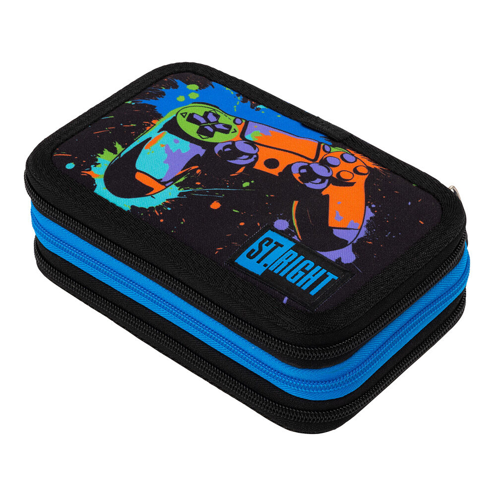 Piórnik 3-komorowy z wyposażeniem Game Controller Splash