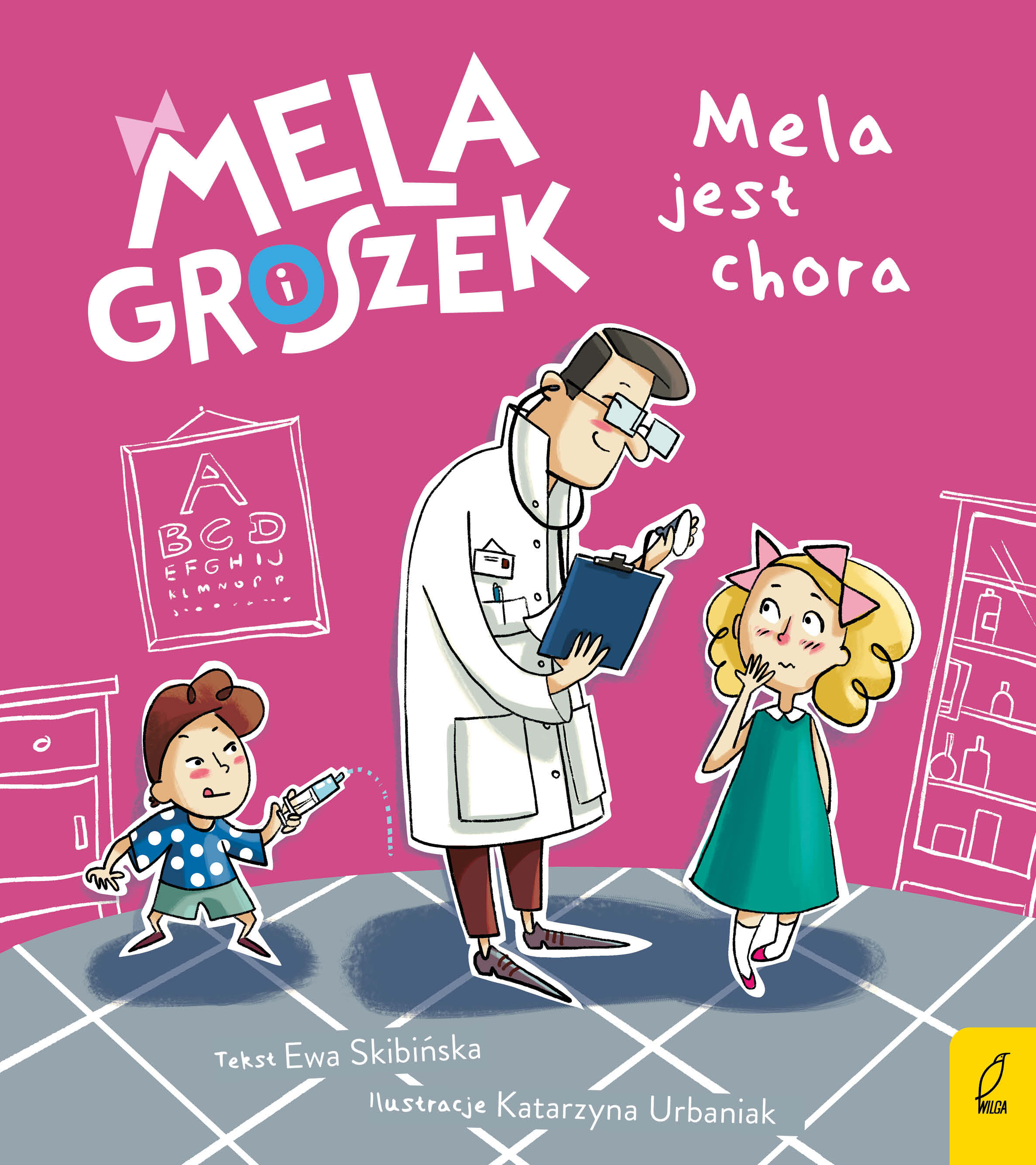 Mela i Groszek. Mela jest chora