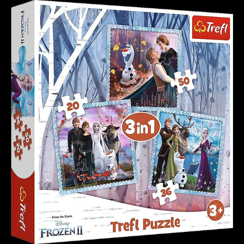 Puzzle 3w1 magiczna opowieść  frozen 2 34853