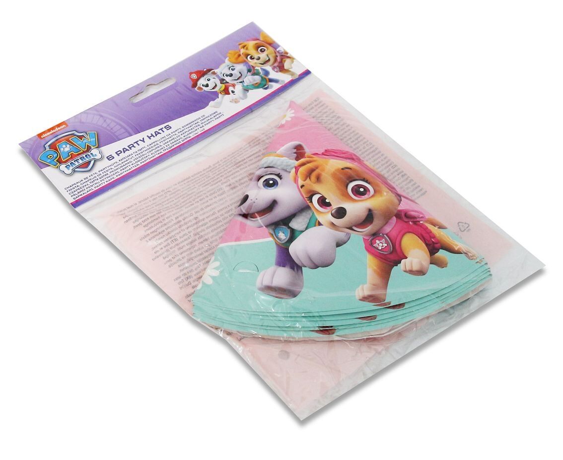 Czapeczki papierowe Paw Patrol Skye & Everest 6szt.