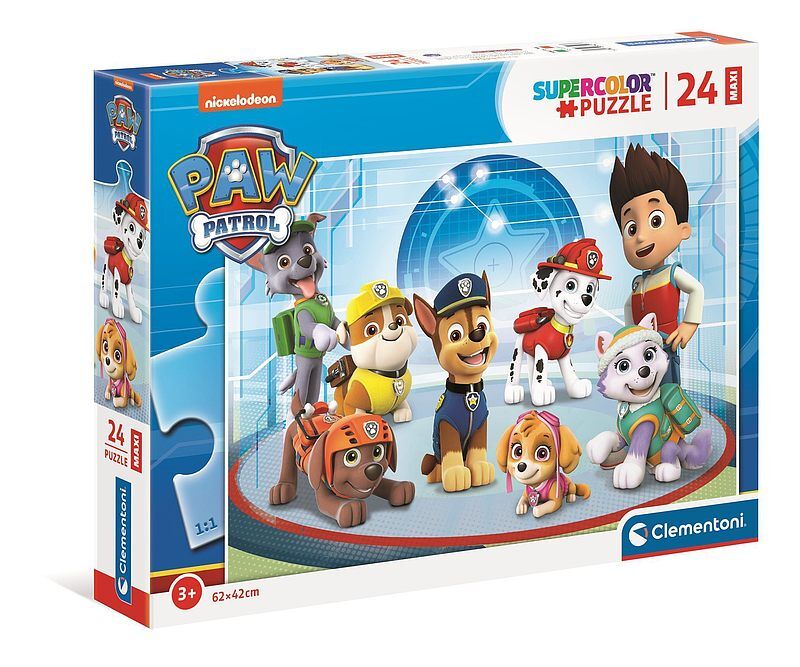 Puzzle maxi 24 elementy Super color Psi Patrol