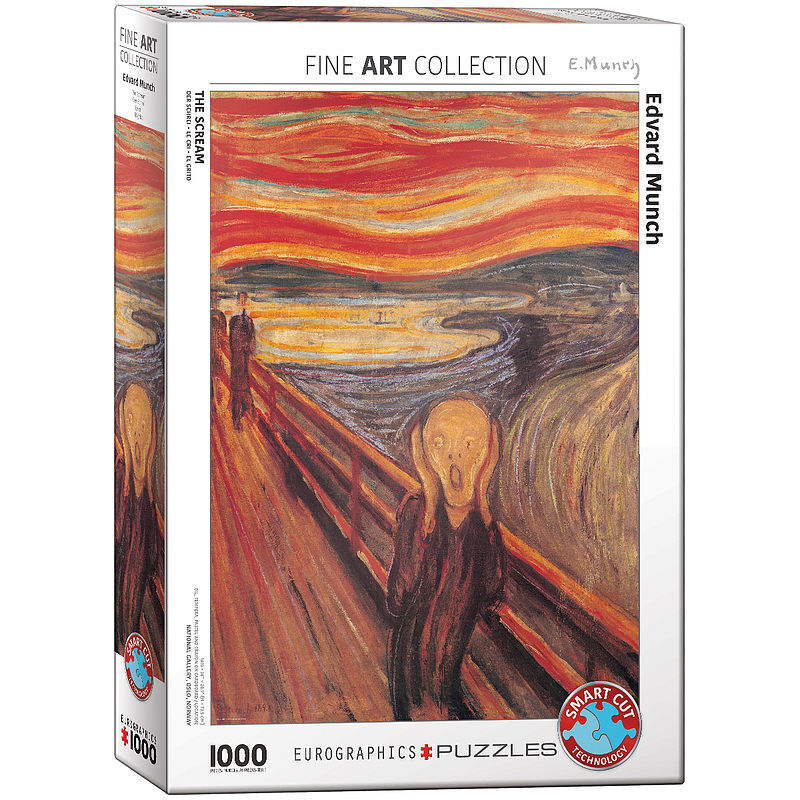 Puzzle 1000 krzyk, edvard munch 6000-4489