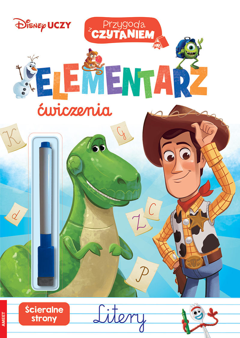 Disney uczy  elementarz ćwiczenia litery usl-9302