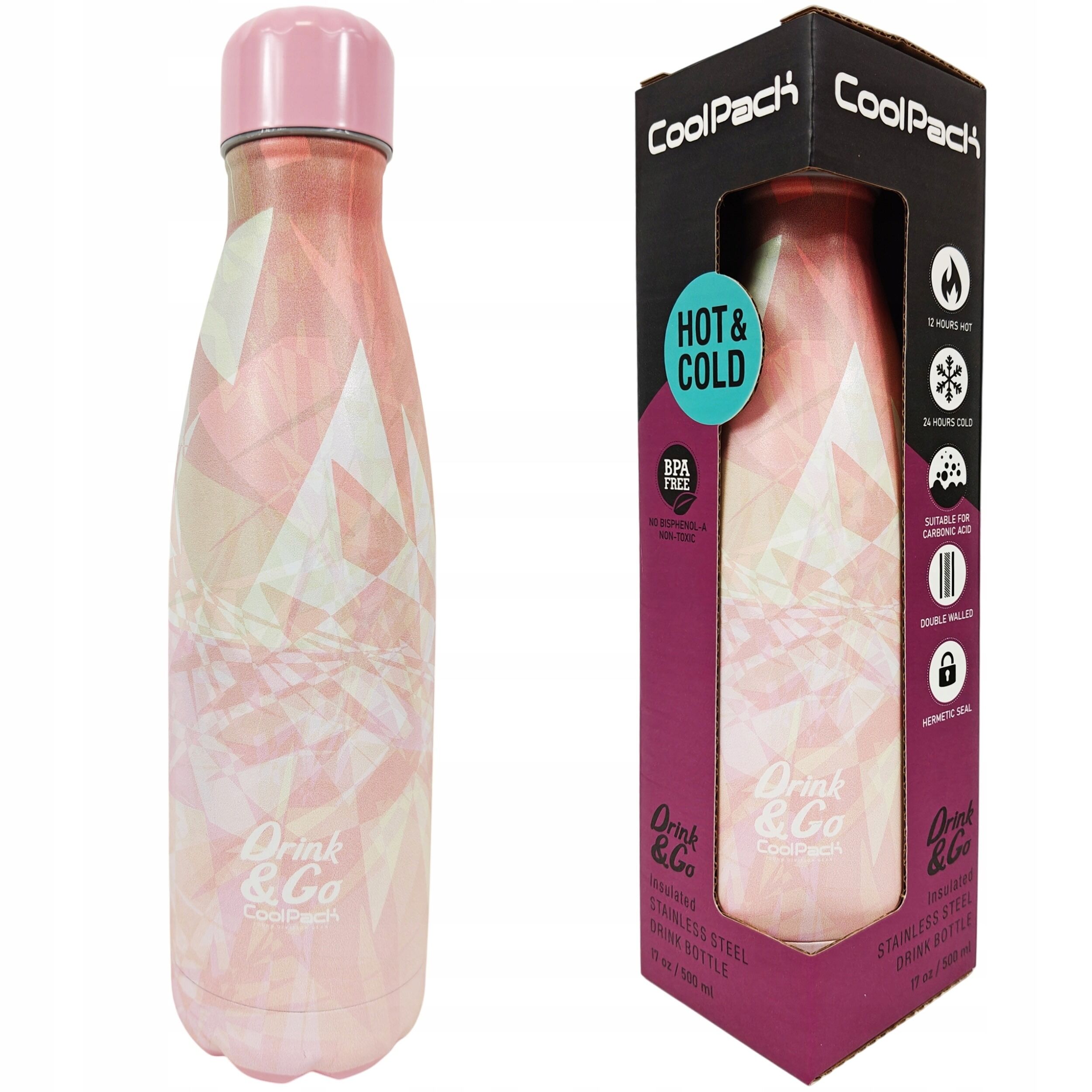 Bidon metalowy Coolpack Tie dye