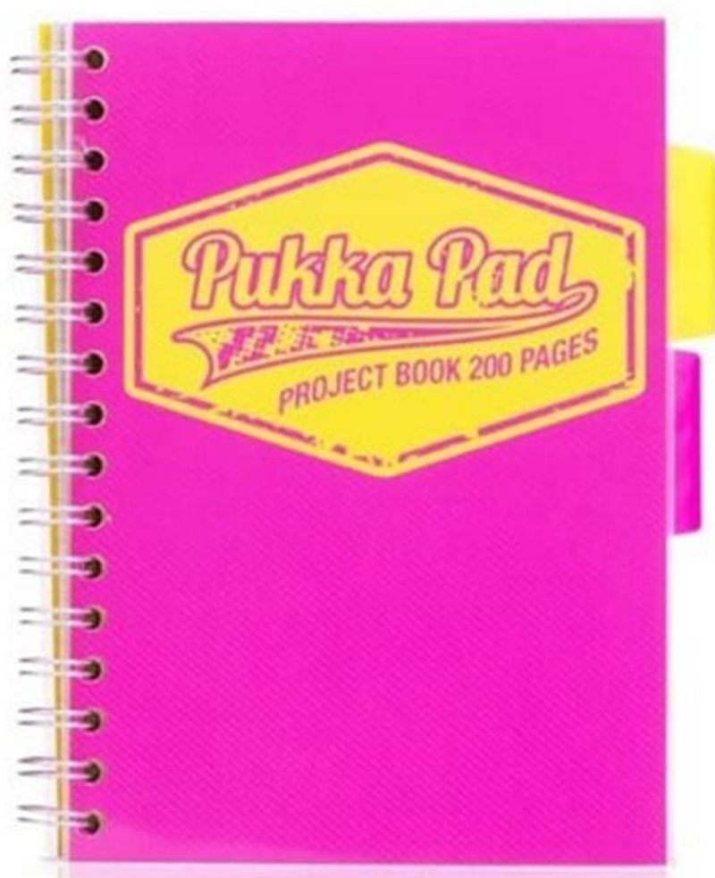 Kołozeszyt Pukka Pad A5 Project Book Neon różowy