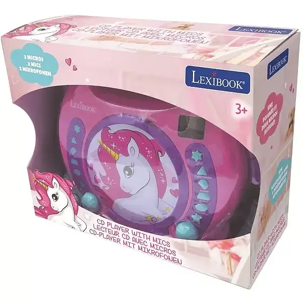 Przenośny odtwarzacz cd jednorożec lexibook rcdk100uni