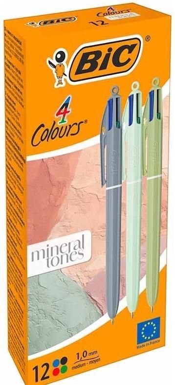 Paczka Długopis BIC 4 Colours Mineral Tones 12szt.mix kolorów