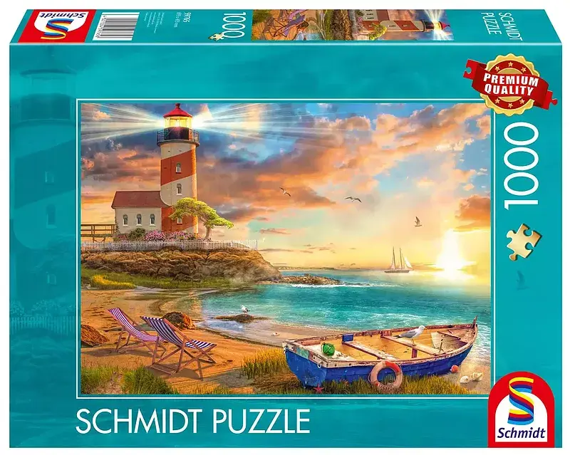 Puzzle 1000 pq zachód słońca nad zatoką 112740