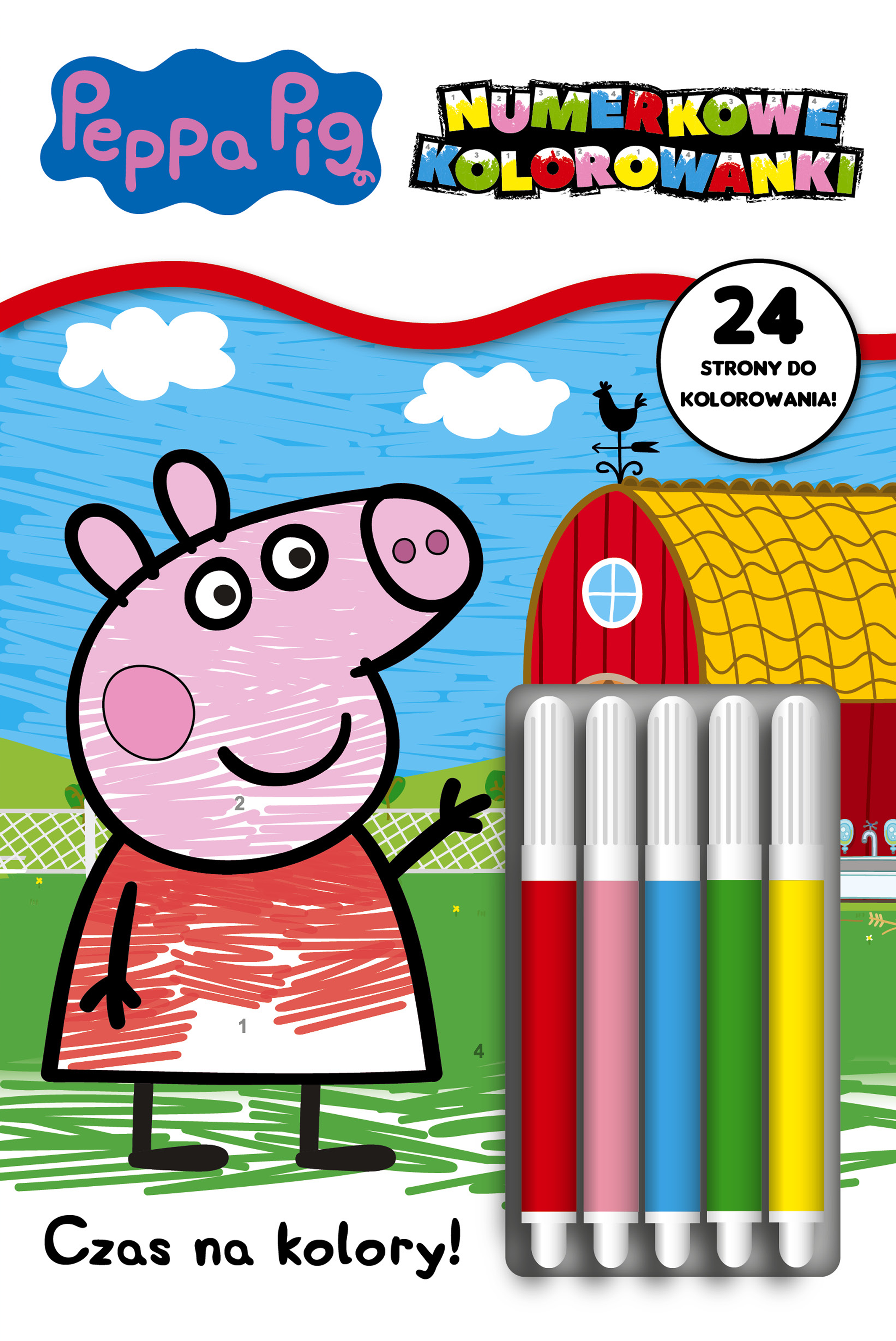 Peppa. Pig. Numerkowe kolorowanki. Czas na kolory!