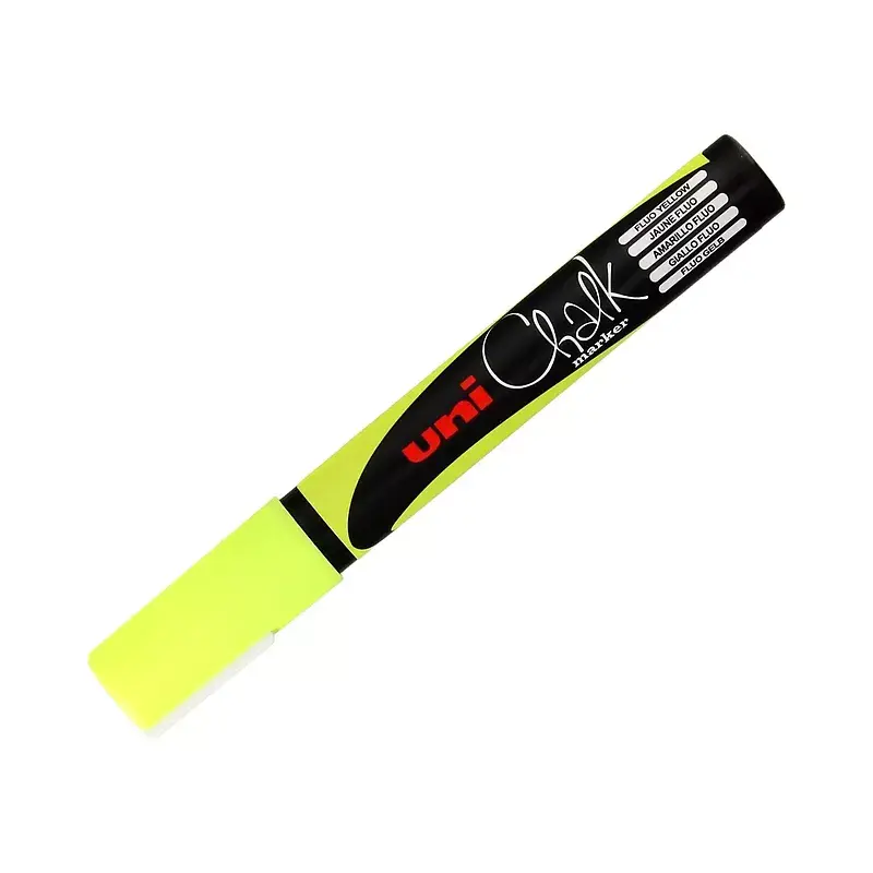 Marker kredowy pwe-5m żółty uni paczka 6 szt
