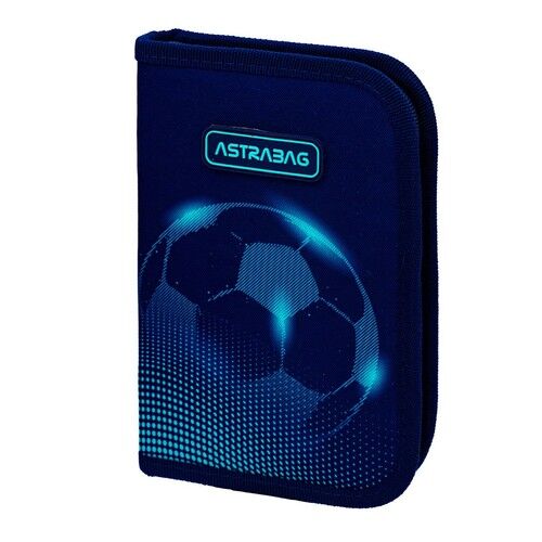 Piórnik pojedynczy dwuklapkowy bez wyposażenia Astrabag Football Light,