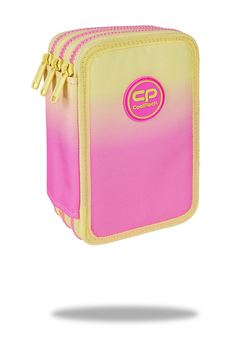Piórnik 3-komorowy z wyposażeniem coolpack jumper 3 gradient peach