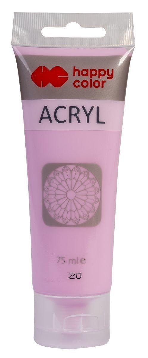 Farba akrylowa 75ml jasnoróżowy happy color