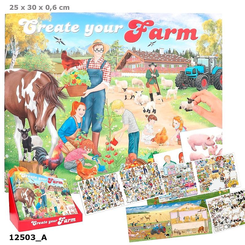 Zestaw z naklejkami farma 12503a