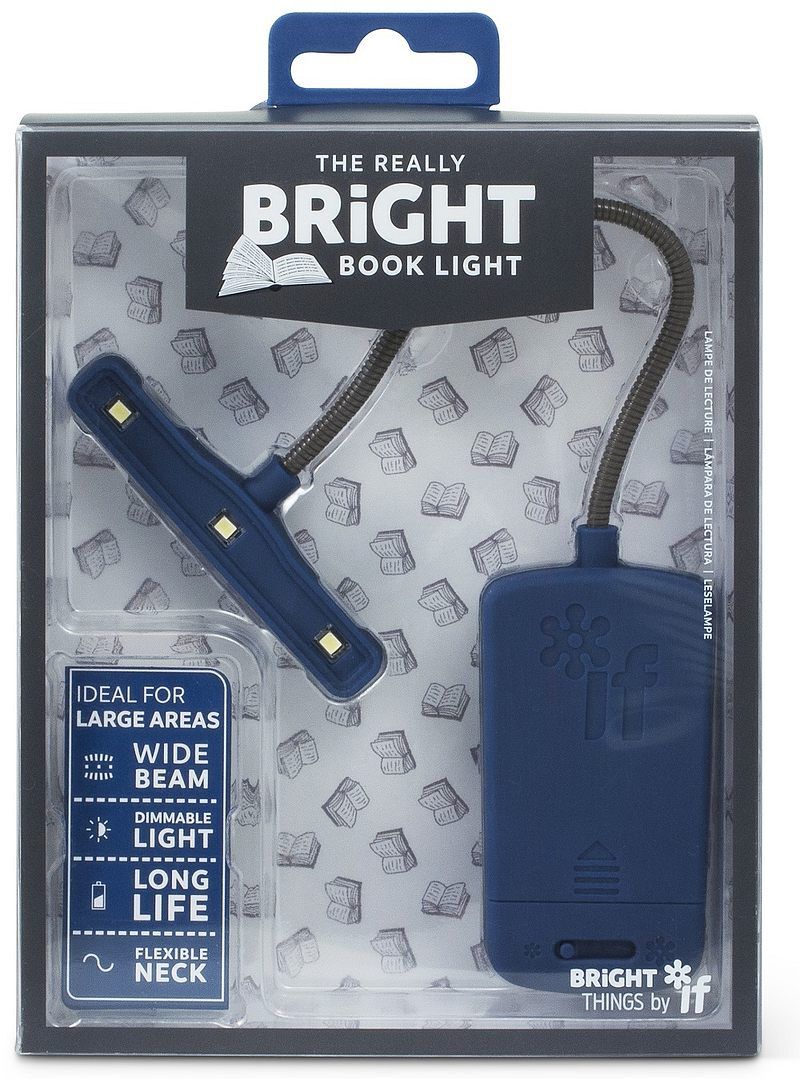 Bright book light - lampka do książki - niebieska