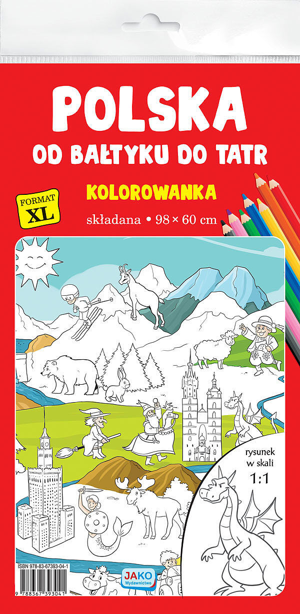 Kolorowanka xl polska od bałtyku do tatr