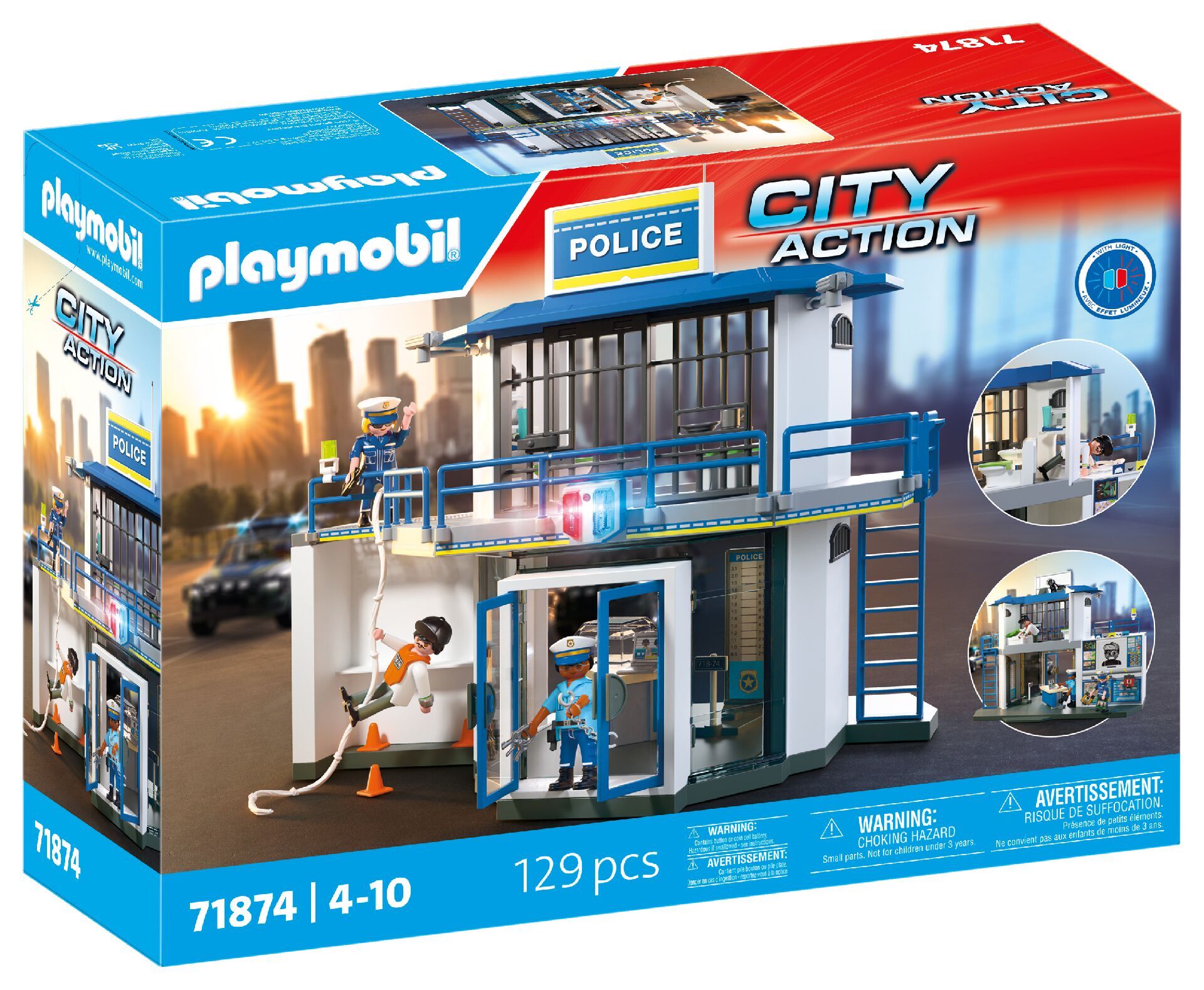 Playmobil Posterunek policji z miejscem przesłuchań 71874