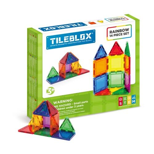 Tileblox Zestaw tęczowy 14 elementów