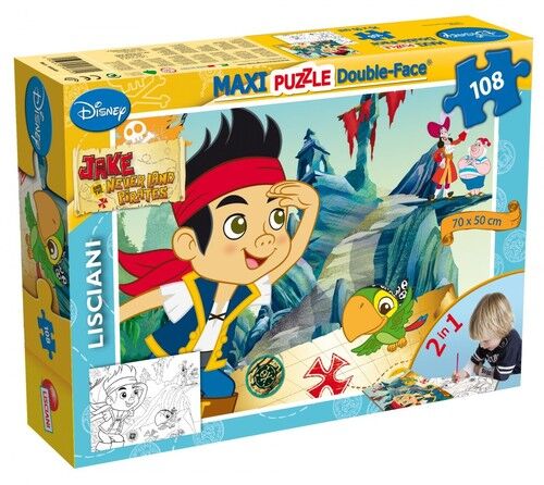 Puzzle dwustronne 108 Jake i Piraci z Nibylandii