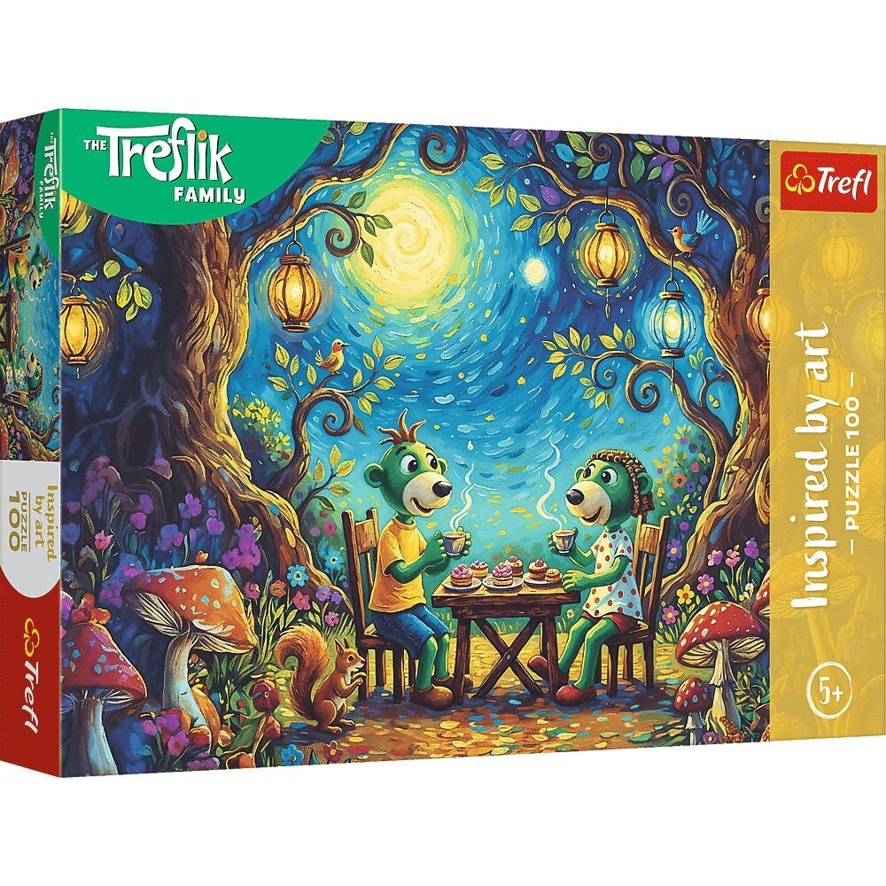 Puzzle 100 Rodzina Treflików  Spotkanie w kawiarni 16561