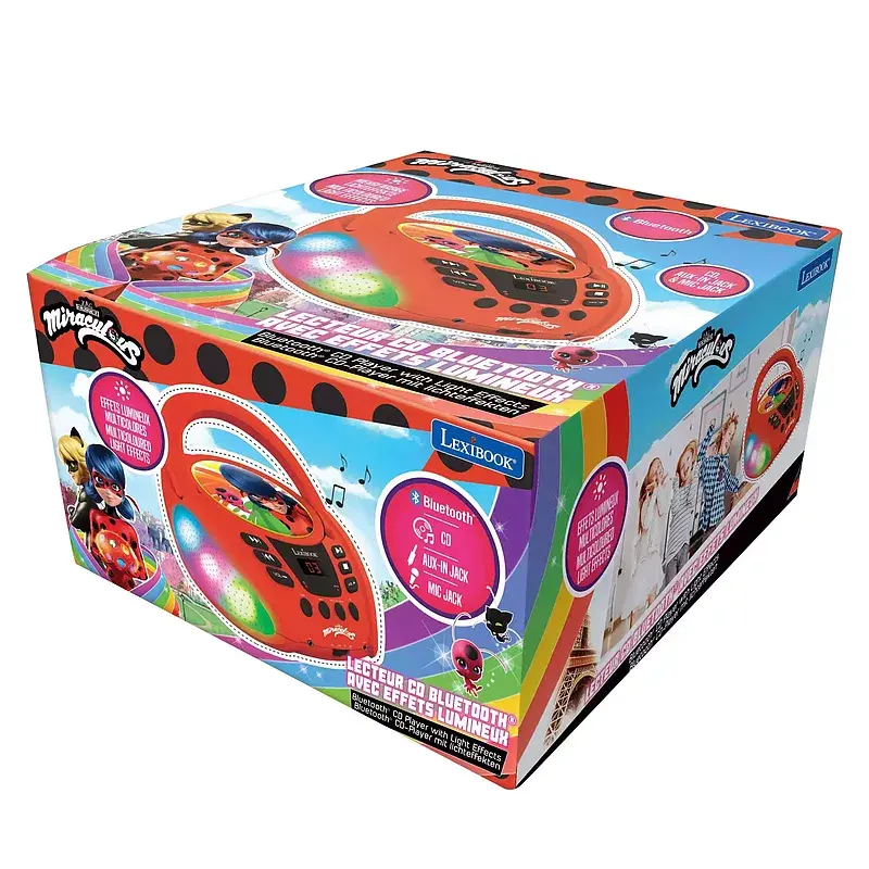 Odtwarzacz cd bluetooth miraculous z efektami świetlnymi rcd109mi