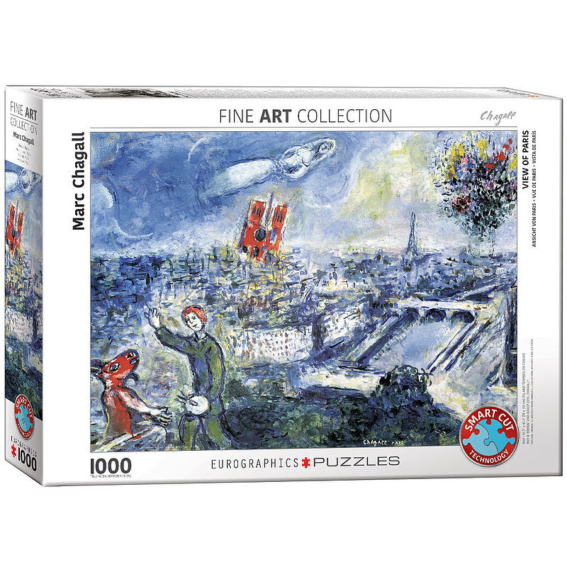Puzzle 1000 le bouquet de paris by chagall 6000-0850