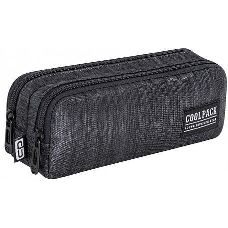 Piórnik saszetka podwójna coolpack clio snow black