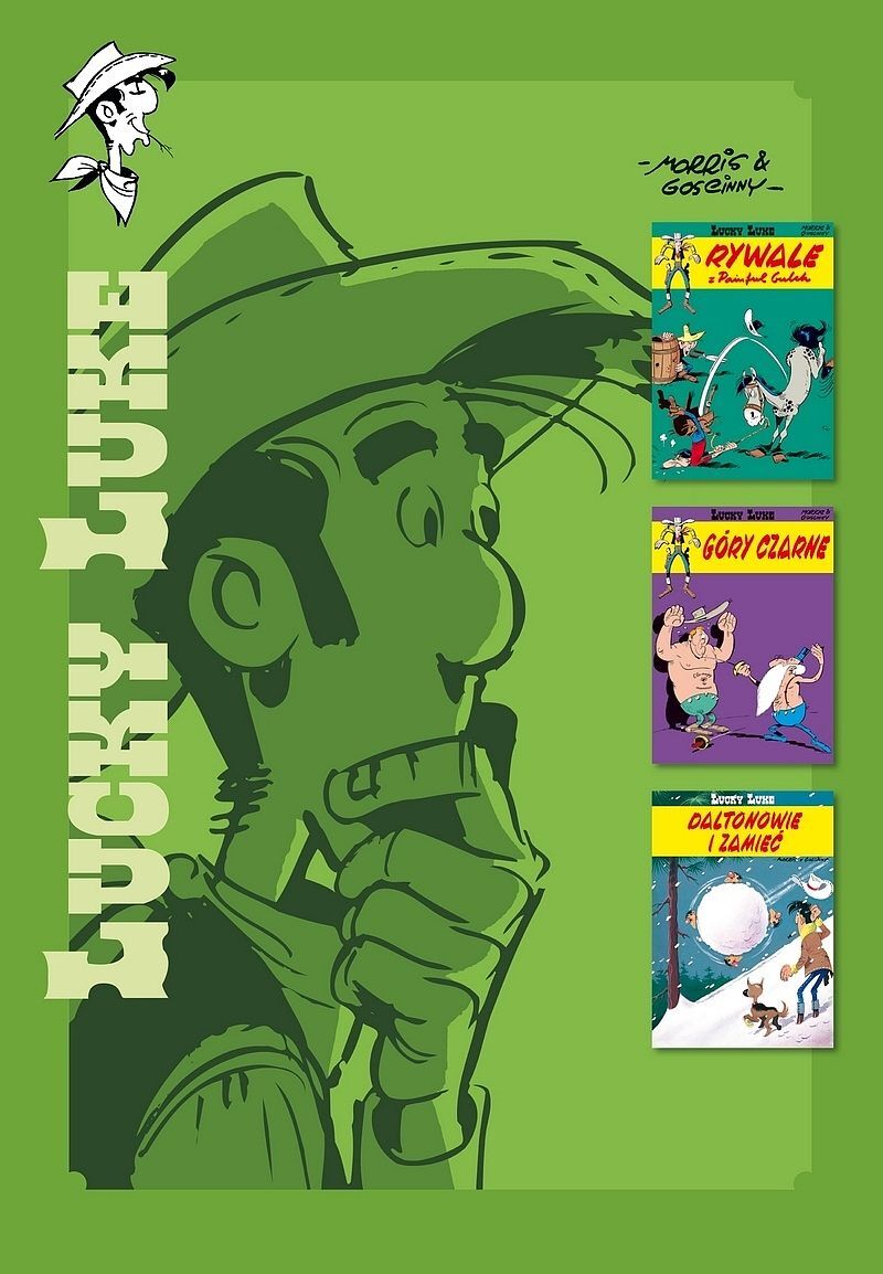 Lucky Luke - Rywale z Painful Gulch, Góry Czarne, Daltonowie i zamieć
