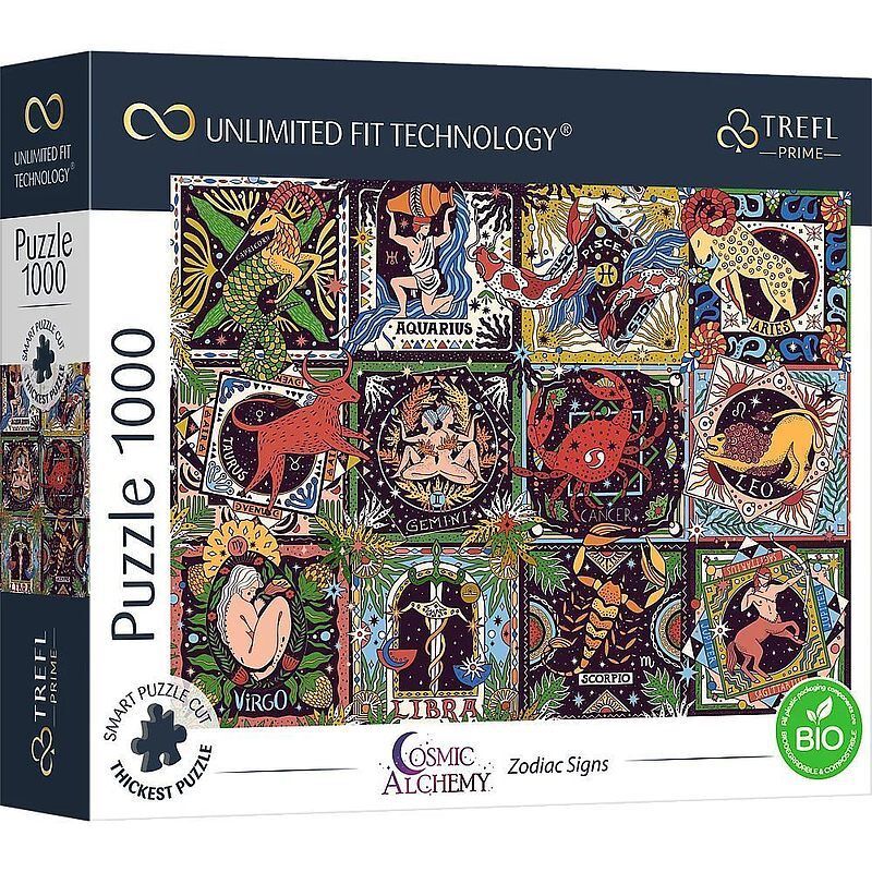 Puzzle 1000 trefl prime uft cosmic alchemy zodiac signs 10752