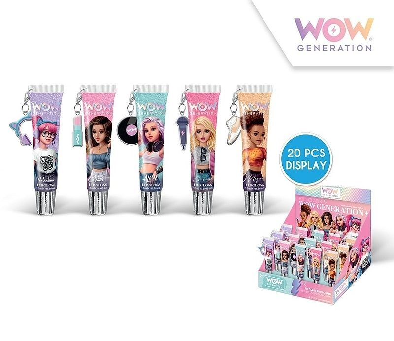 Błyszczyk do ust z zawieszką wow mix wzorów wow00012