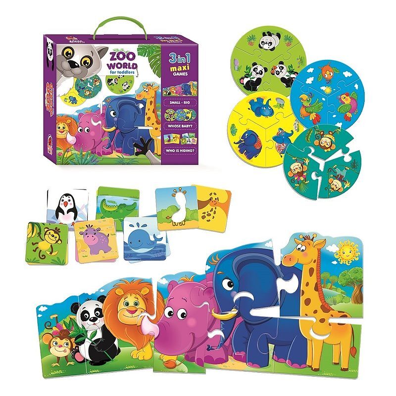 Gra edukacyjna zoo world for toddlers rk1310-02