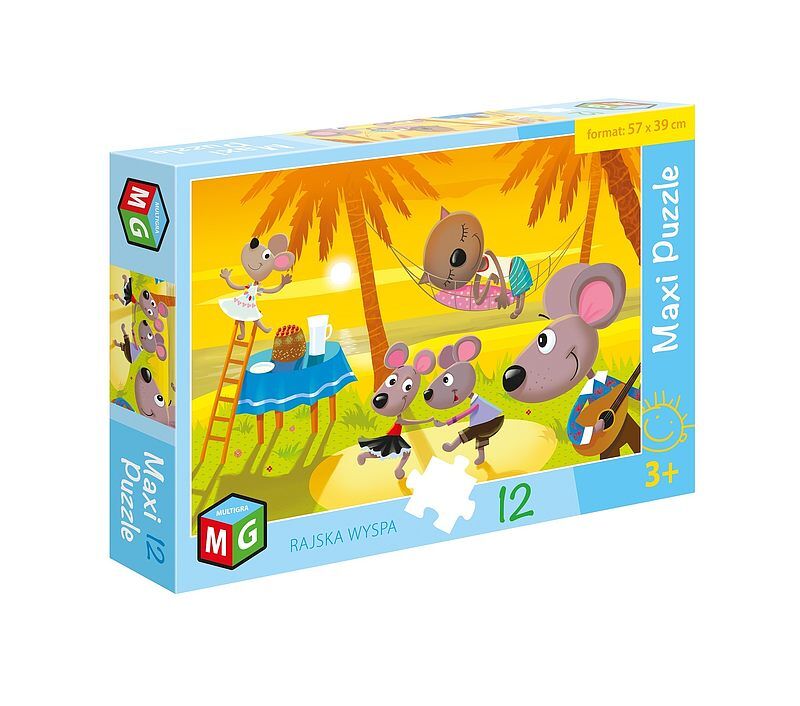 Puzzle 12 maxi rajska wyspa