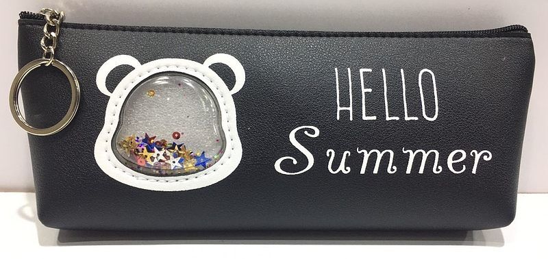 Piórnik saszetka 210x-bk misiek hello summer czarny