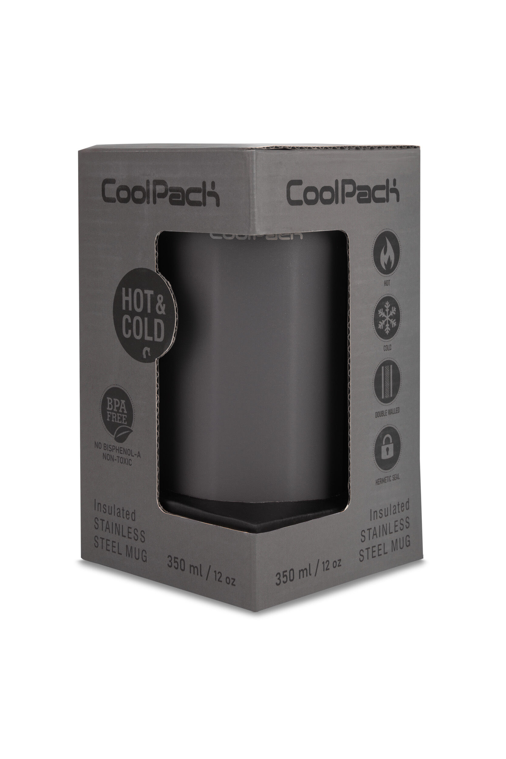 Kubek termiczny 350ml Coolpack Coffee Mug Tom Dark Grey