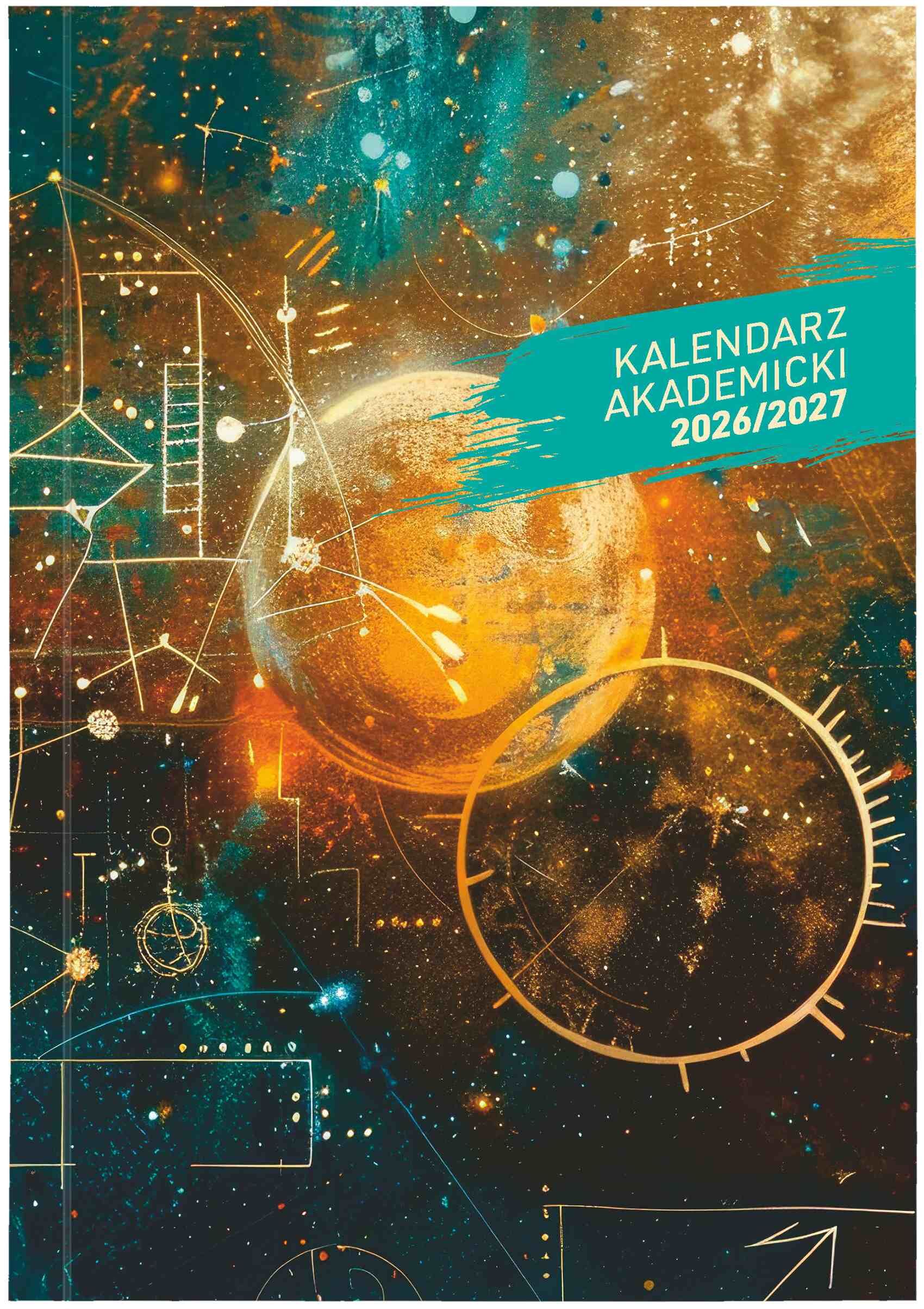 Kalendarz akademicki 2026/2027 A5T PCV bezbarwny kosmos