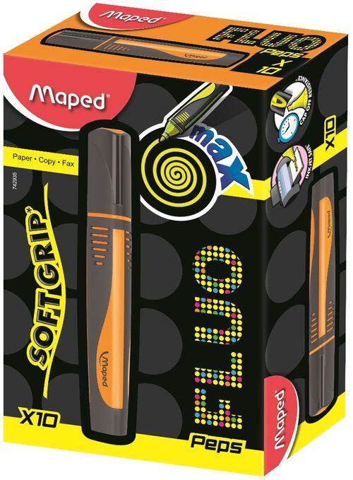 Zakreślacz Fluo Peps Max pomarańczowy 10 sztuk