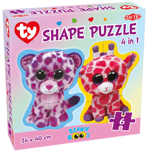 Puzzle Beanie Boos Shape Puzzle 4 w 1