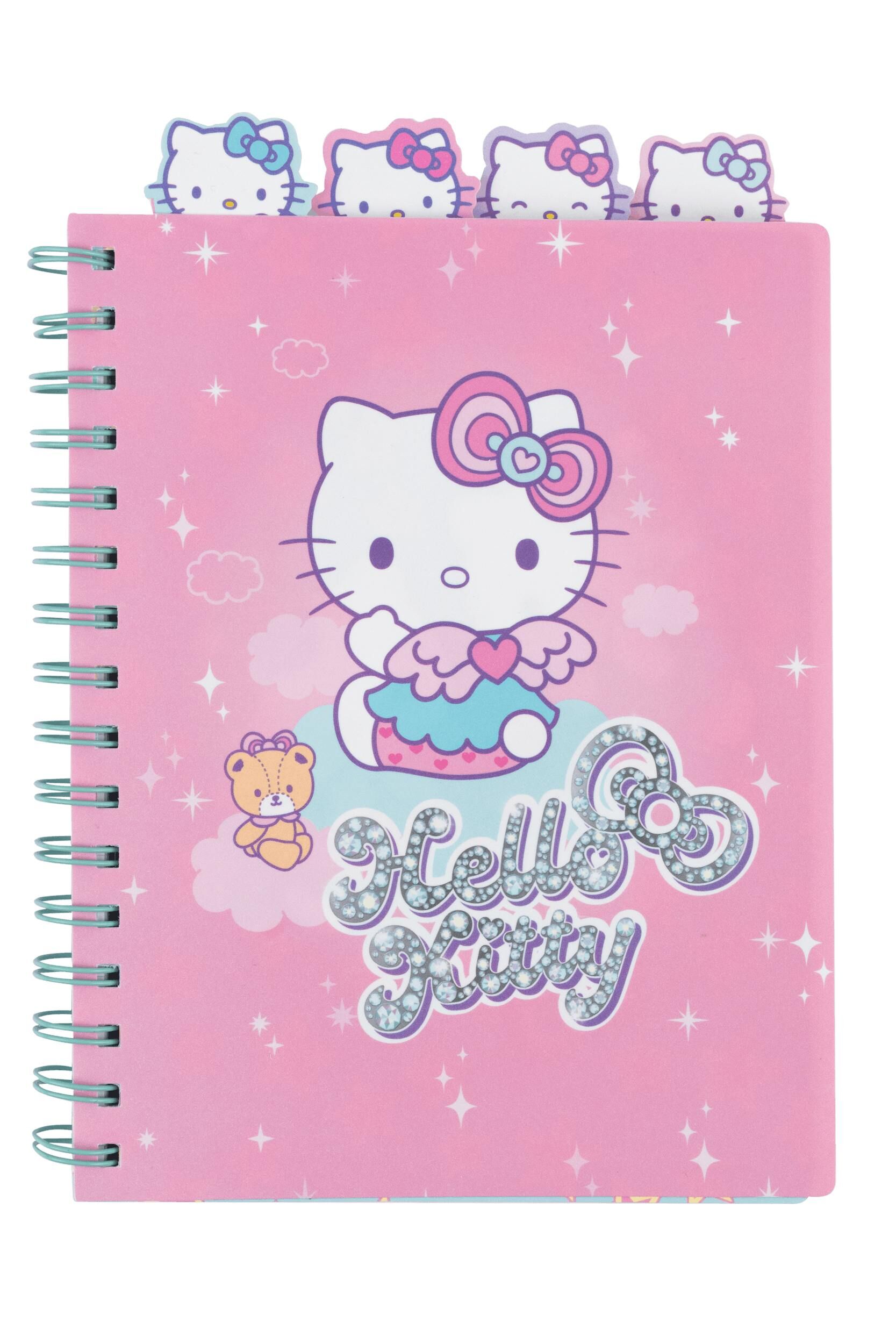 Kołobrulion A5 100k. kratka z główkami Hello Kitty pink wzór 3